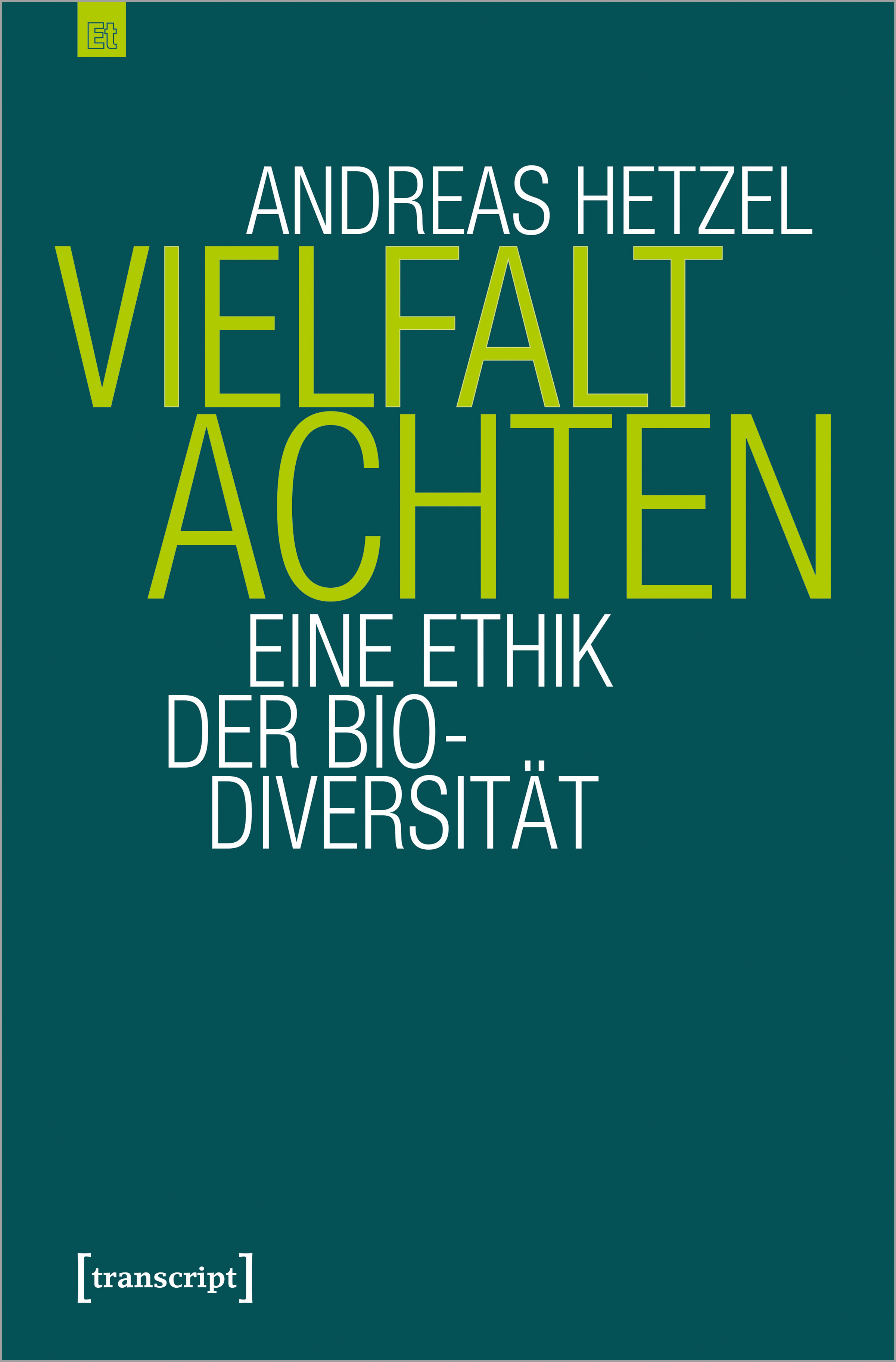 Buchcover: In roßbuchstaben: Vielfalt achten