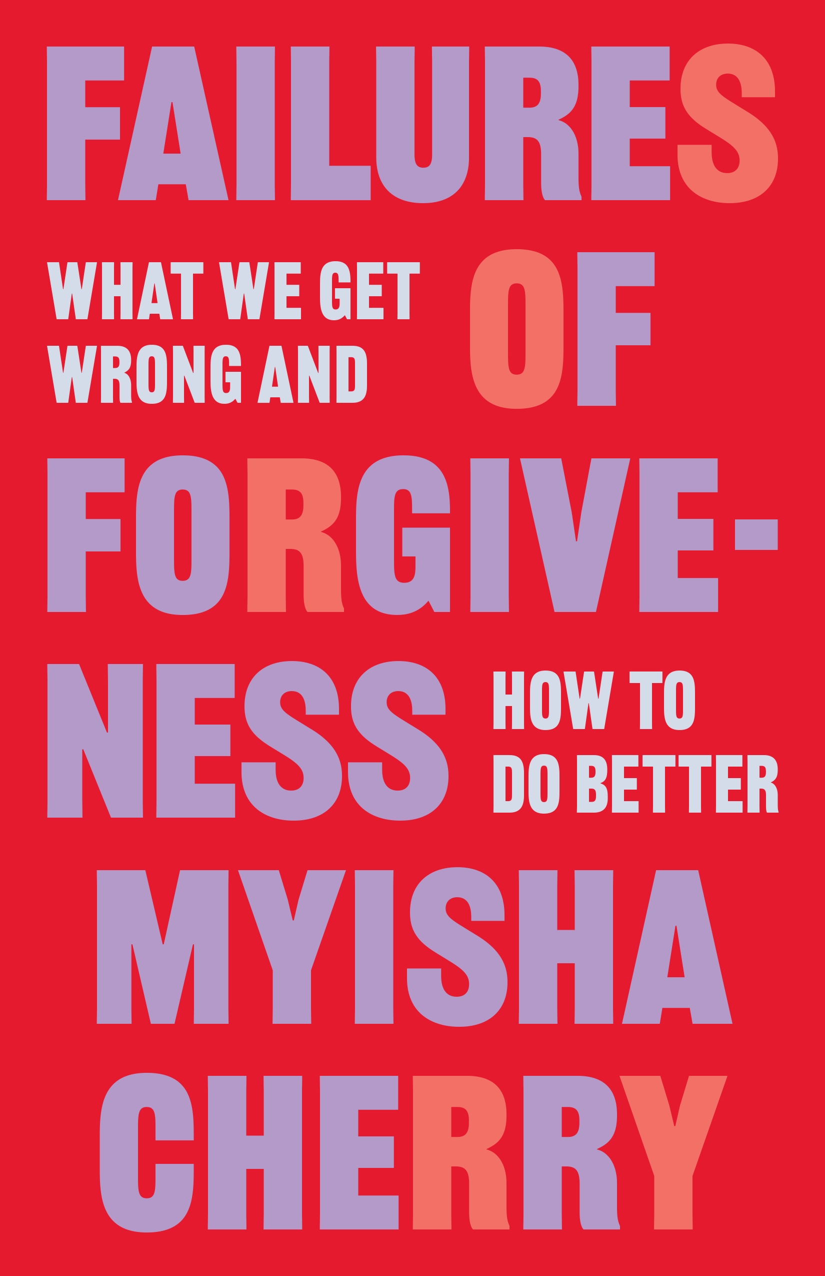 Cover von "Failures of Forgiveness". Blaue und hellrote schrift auf rotem Grund.